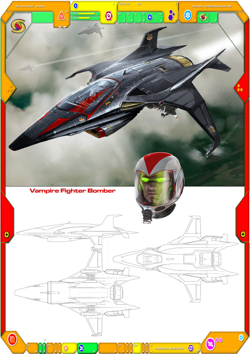 The Vampire Fighter bomber.