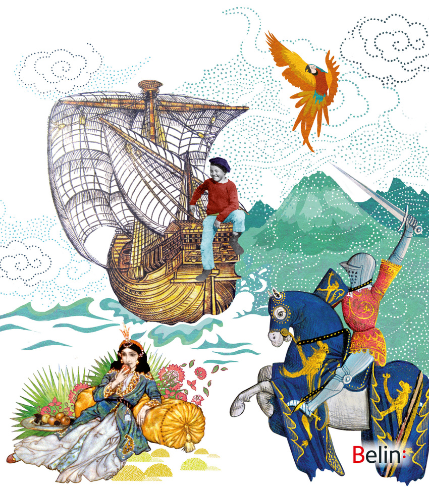 Illust. : Hélène Swynghedauw / Client : Edition Belin - Couv. Livre Scolaire 5ème