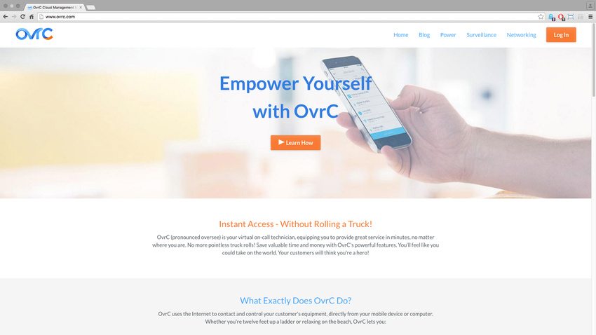 OvrC.com - Collaboration with UX Strategy and Marketing to create / manage OvrC.com landing page and subsequent product category pages.