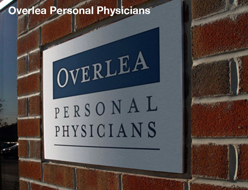 Identity plaque for clinical practice. Baltimore, MD. With RTKL. Photo by David Whitcomb.
