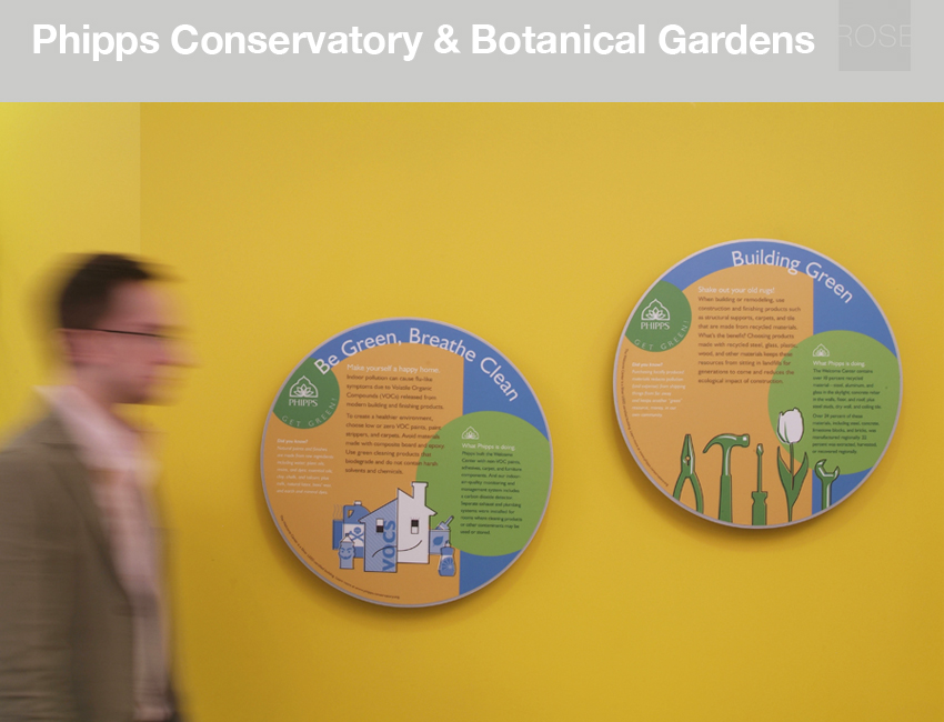 Get Green! sustainable gardening panels. With ThoughtForm. Photo by Jim Judkis.