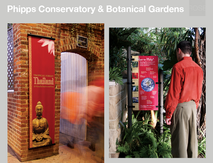Tropical Forest Thailand entrance graphic and exhibit panel. With ThoughtForm. Photo by Kurt Hess.