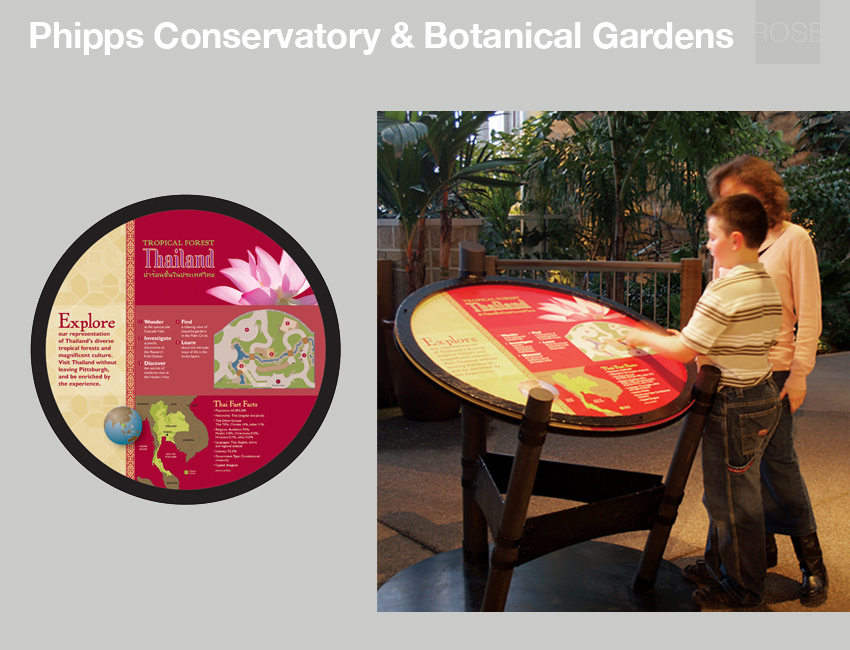 Tropical Forest Thailand exhibit overview panel. With ThoughtForm. Photo by Kurt Hess.