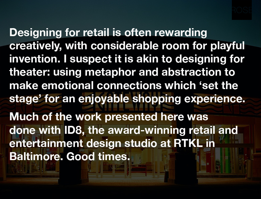 Introduction. Designing for retail is often rewarding creatively, with considerable room for playful invention.