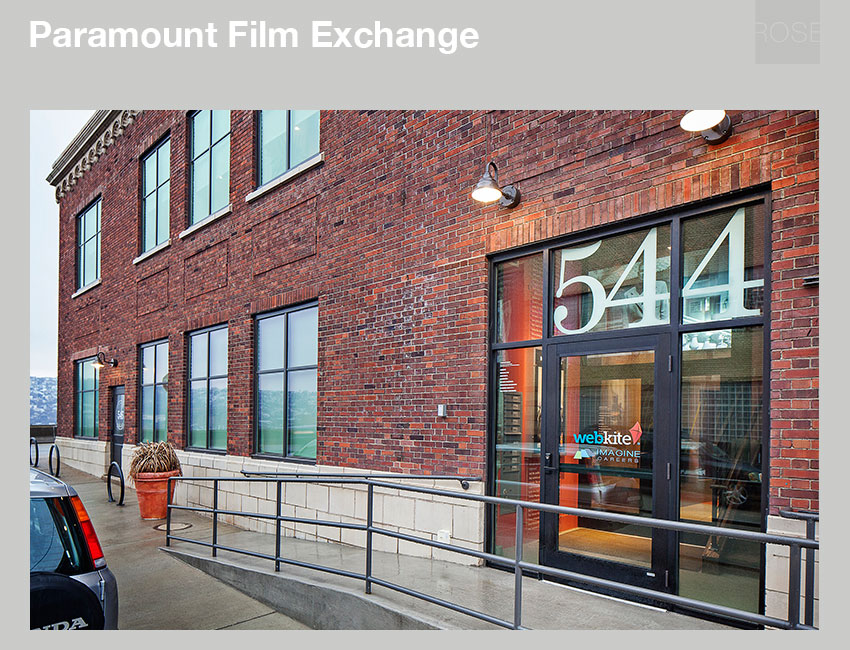 Entrance graphic for co-working facility, Pittsburgh, PA. Photo by Alexander Denmarsh.