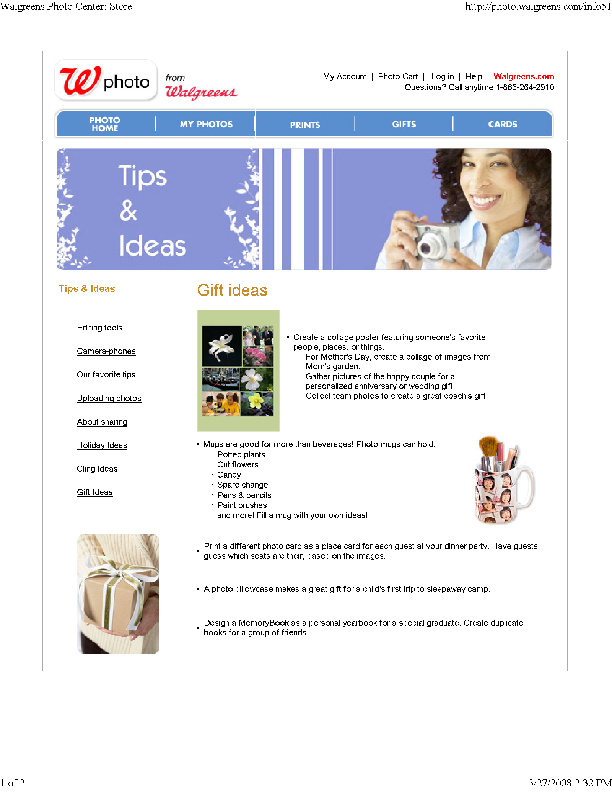 Tips & Ideas: Updated Walgreens' gift wrapping tips for customers.