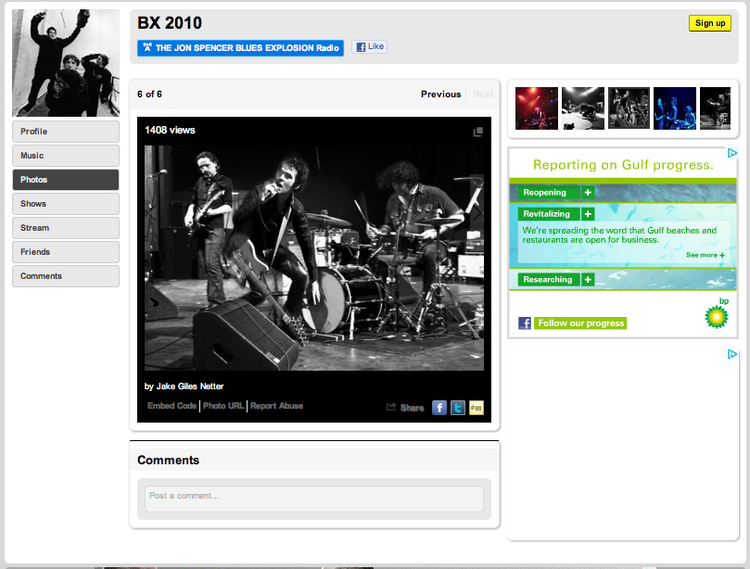 The Jon Spencer Blues Explosion Official Myspace