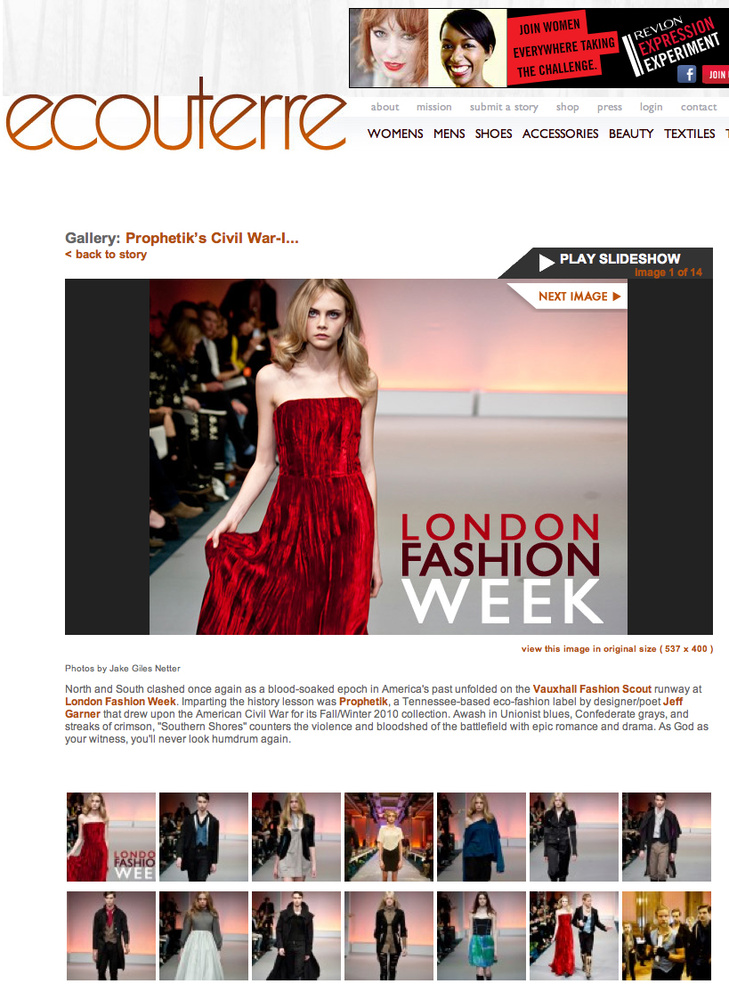 Ecouterre - London Fashion Week - Prophetik