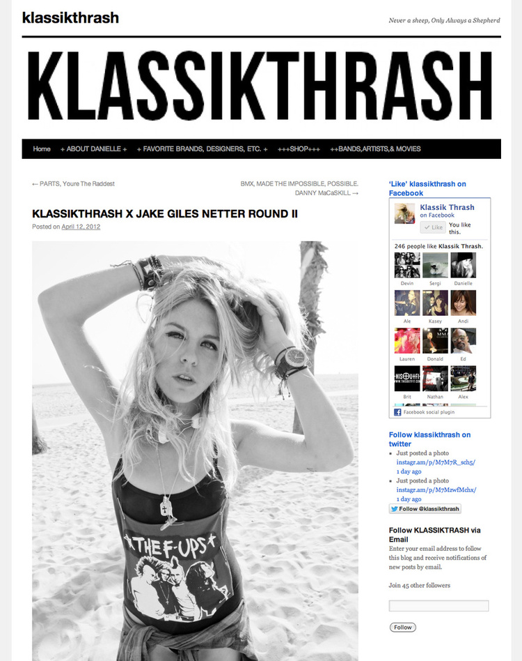 Klassik Thrash x Jake Giles Netter Round II