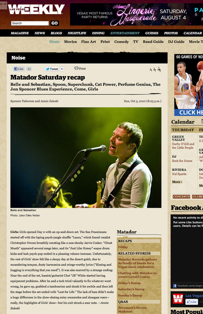 Las Vegas Weekly - Matador Saturday Recap