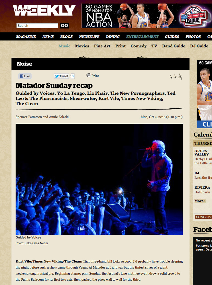 Las Vegas Weekly - Matador Sunday Recap
