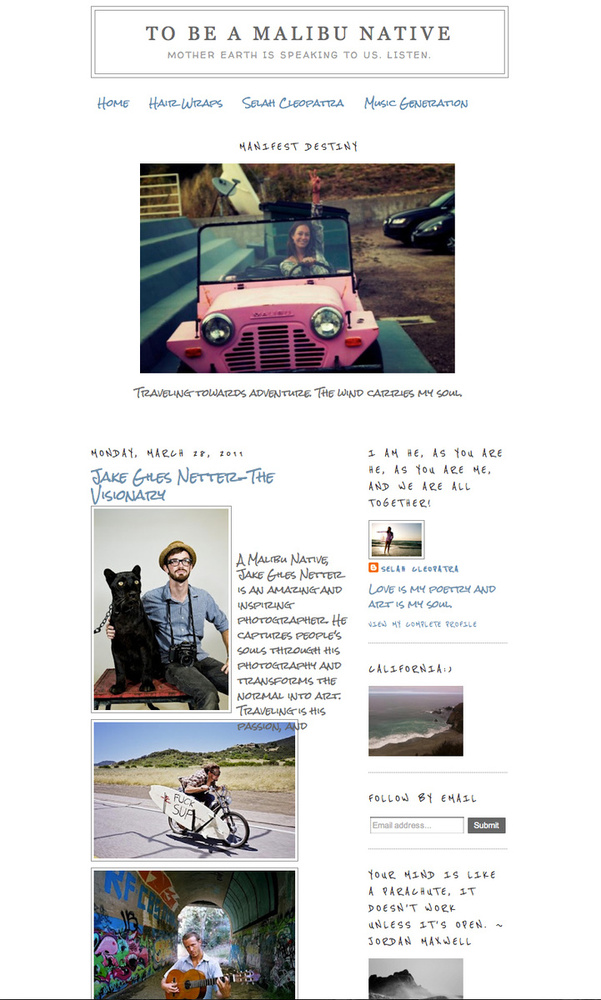 To Be A Malibu Native - Jake Giles Netter Profile