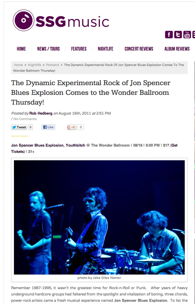 SSG Music - Jon Spencer Blues Explosion
