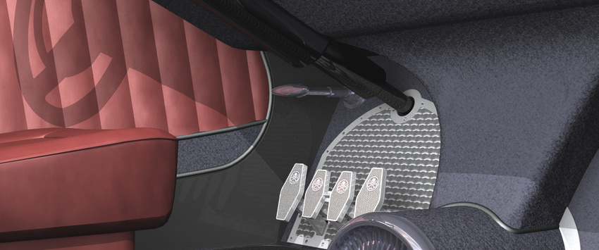 Shmidt's coupe pedal detail (rhino/lightwave)