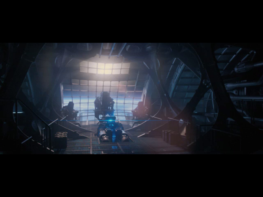 Interior sub orbital bomber cockpit
