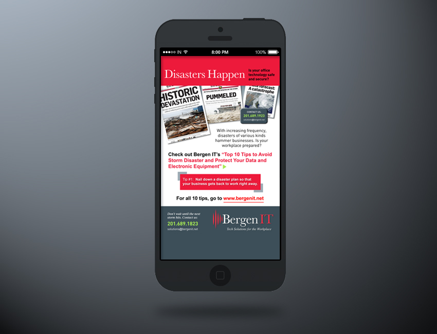 Bergen IT email campaign