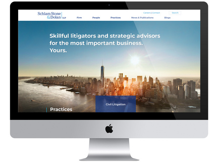 Schlam Stone & Dolan LLP website (October 2021 launch)