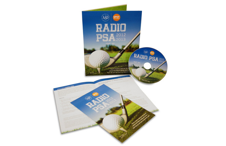 2012-2013 Radio PSA Packaging, Insert, and CD. 2013 GDUSA American InHouse Design Award Winner.