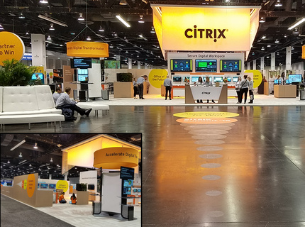 Production art and some design for all booth graphics including large format murals, floor graphics, 3d lettering and fabric elements.