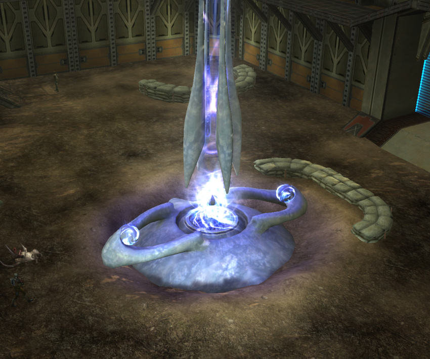 A doorway, part of an extensive modular set. Modeling, UV's, VFX, In game shot