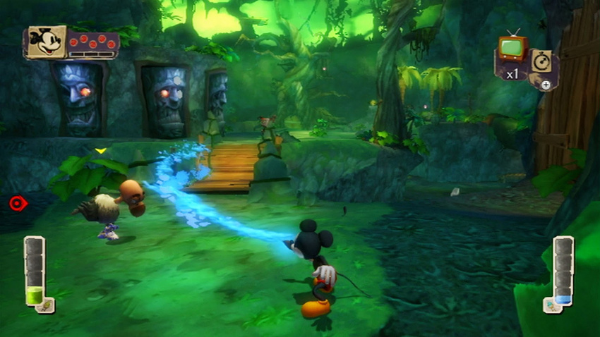 Epic Mickey 1. The Jungle area had a massive amount of material blending and foliage layering