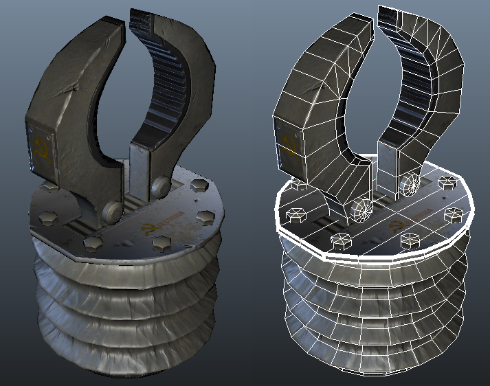 Initial normal map and diffuse start shown here, 1660 tri's