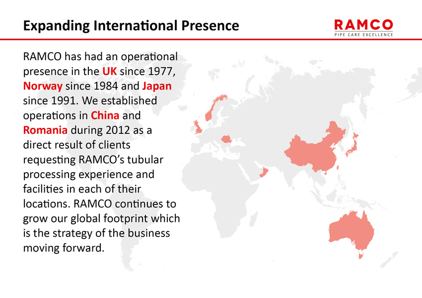 Corporate Powerpoint: Expanding International Presence