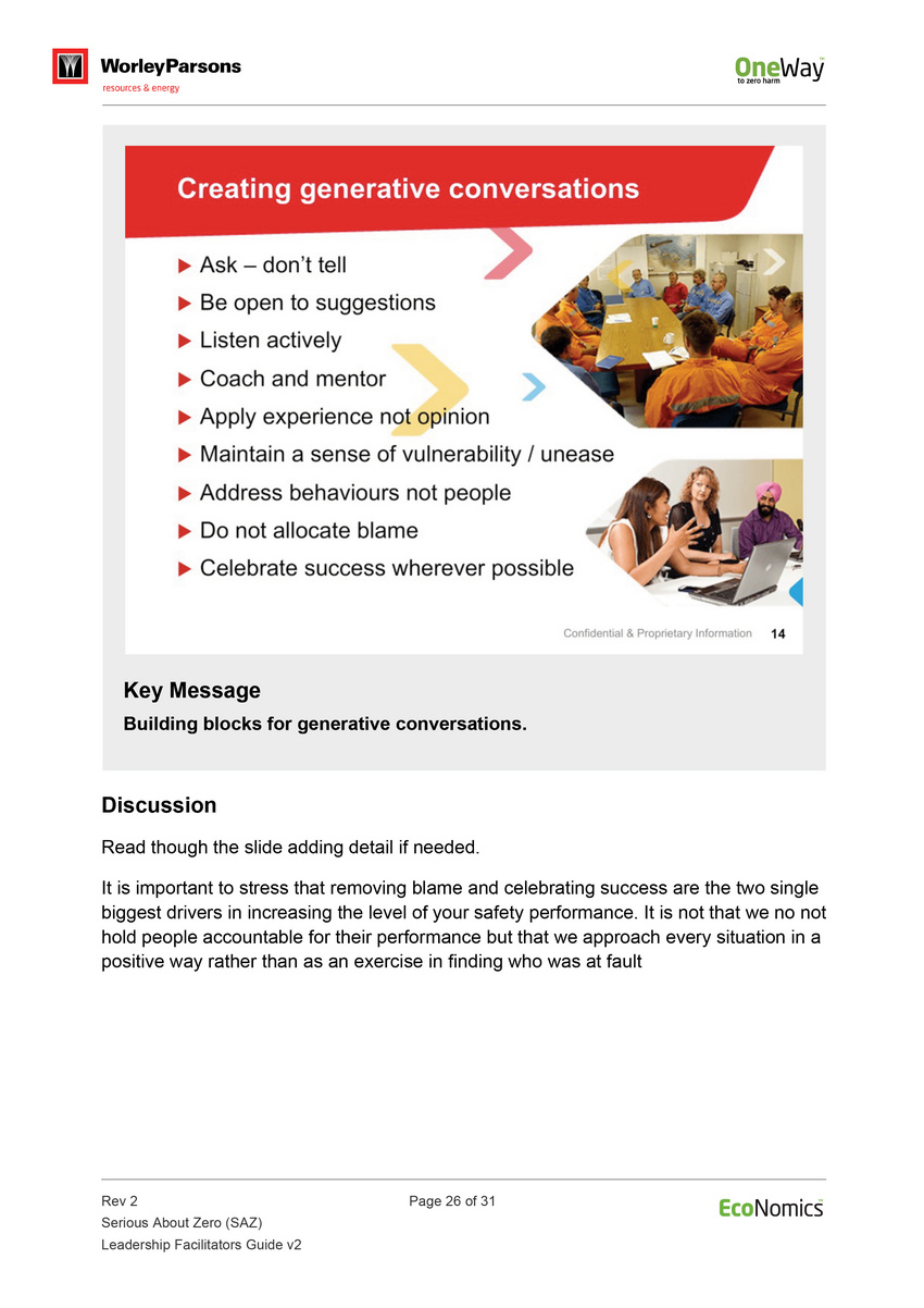 Serious About Zero: Leadership Facilitator Guide