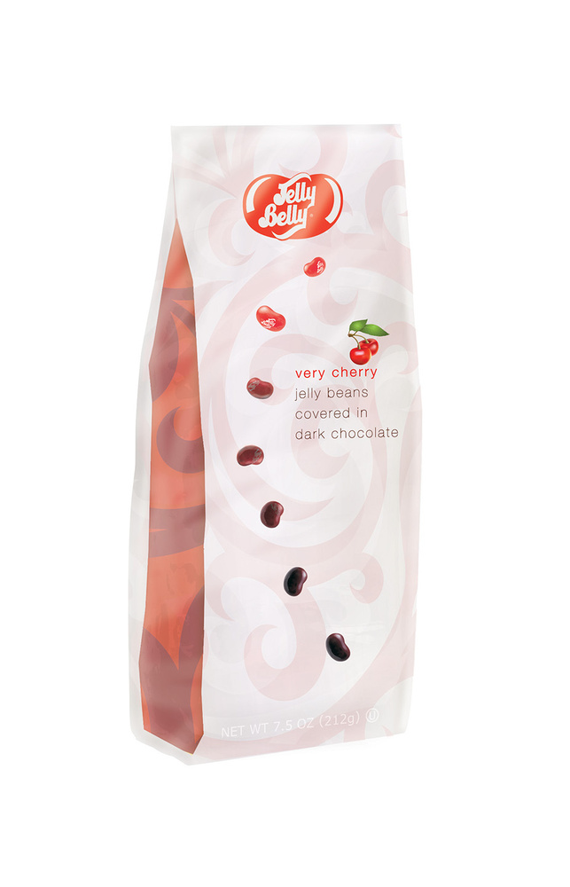 Gift bag redesign for chocolate covered jelly beans.