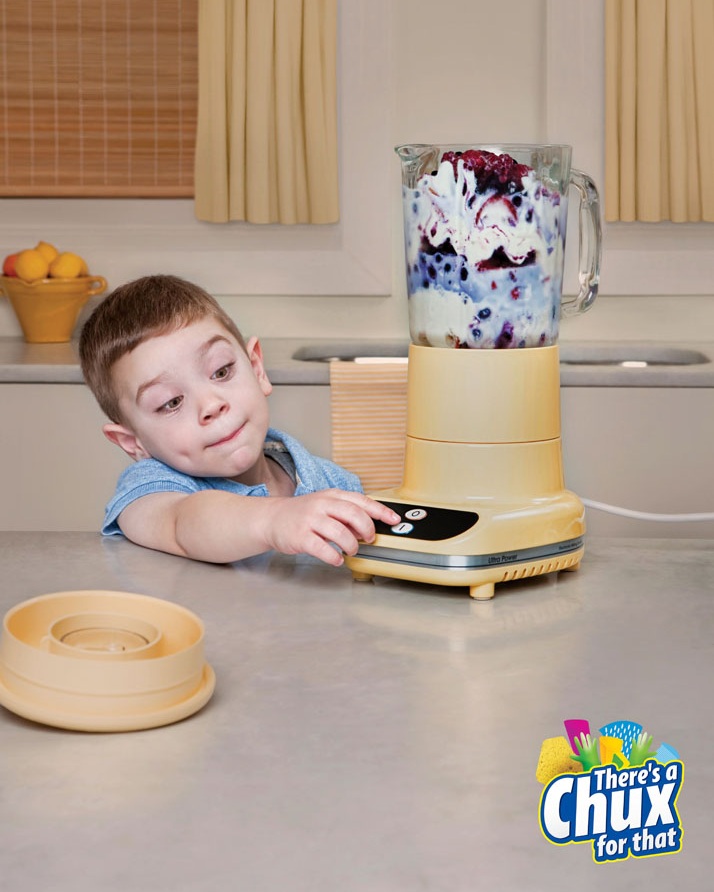 We were asked to come up with a new print campaign for Chux. Our idea was all about highlighting that moment everybody knows – the moment just before the mess. Our simple print campaign beautifully captures that feeling, and reminds people that Chux has a solution to every one of these household mishaps. There’s a Chux for that.