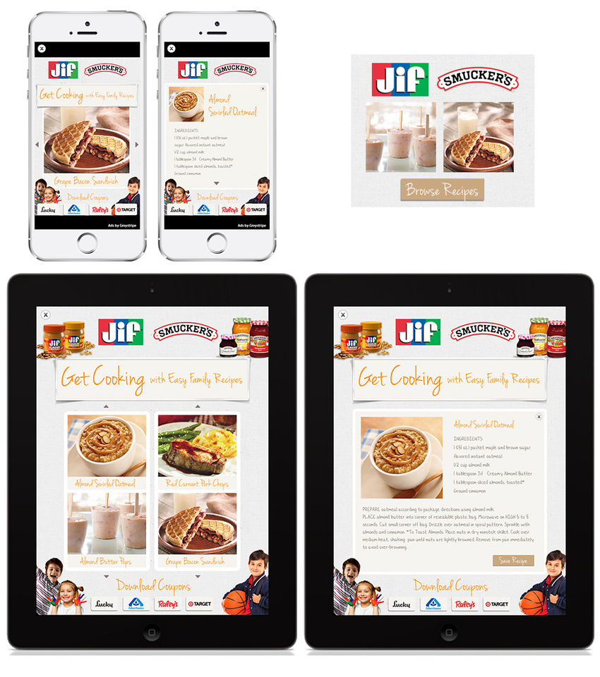 Smartphone & tablet interactive ad