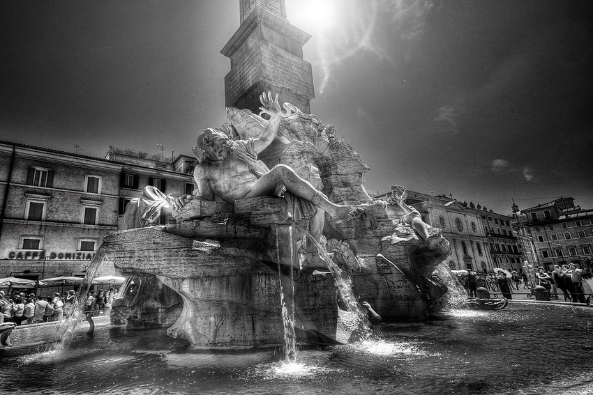 Bernini's Fountain - Rome, Italy