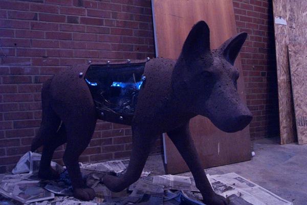 The final wolf was purchased by the College of Engineering at NCSU, and can still be found roaming on campus.