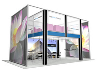 GKD, 20 x 30 deck with translucent murals, design and rendering