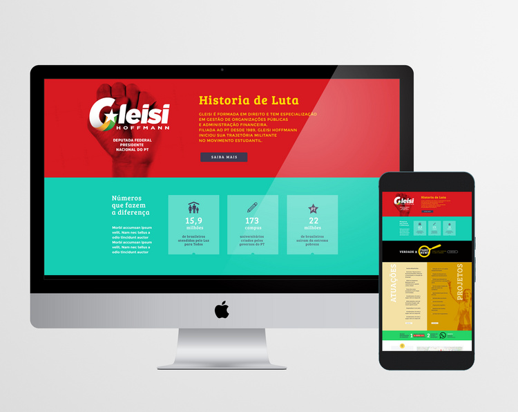 Site para Gleisi Hoffmann