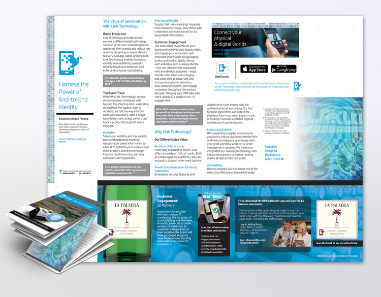 Link Technology "Z Card" tradeshow brochure