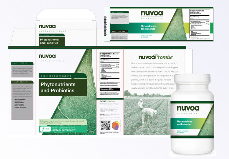 Link Technology packaging demo for Pharmaceutical Industry. Watermarks throughout packaging showcasing the solution.