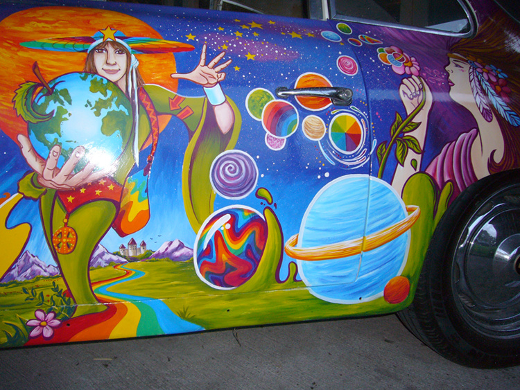 Psychedelic Surfer Dude - 1963 Porsche 356