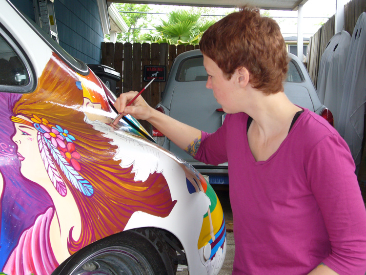 Psychedelic Surfer Dude - 1963 Porsche 356