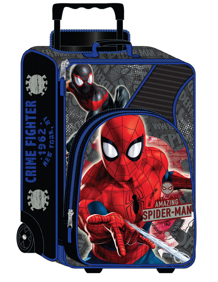 Spider-Man Roller Luggage_Texture Rubber Insets