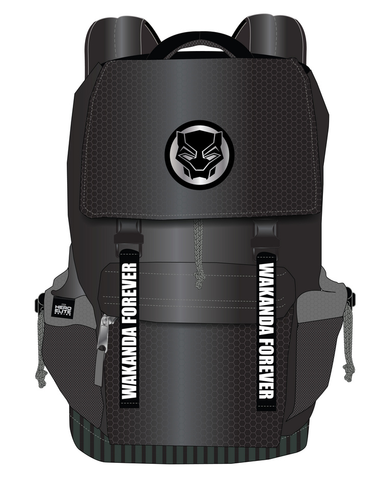 Black Panther Backpack_Black Foil Print