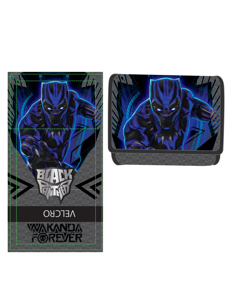 Black Panther Wallet_Neon Glow In The Dark Treatment