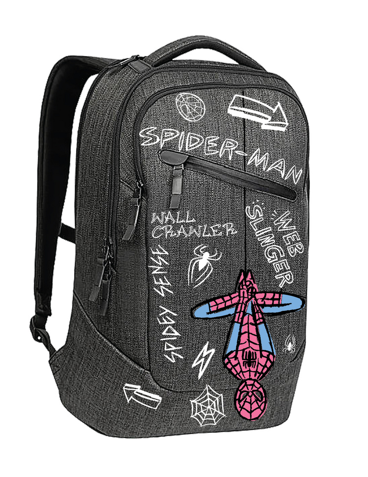 Spider-Man Backpack_Doodle Art on 410 Coudura