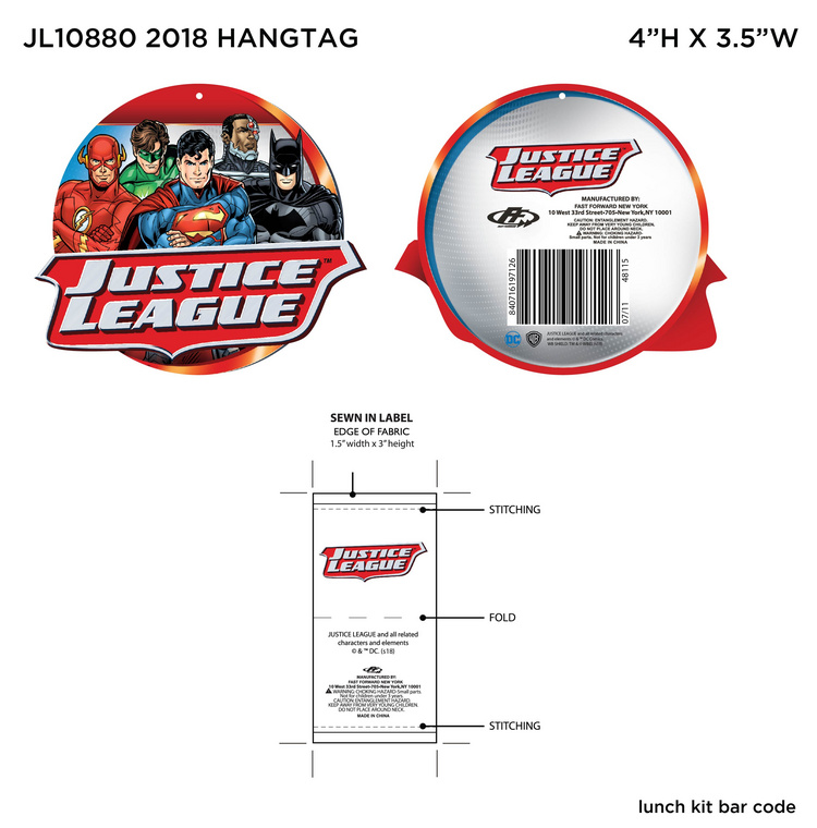 Justice League Classic Hangtag