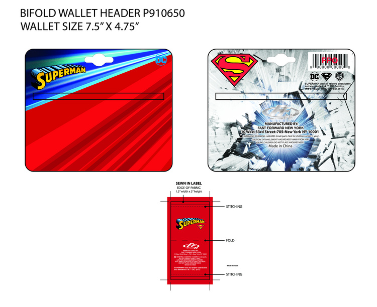 Superman Classic Wallet Header Card
