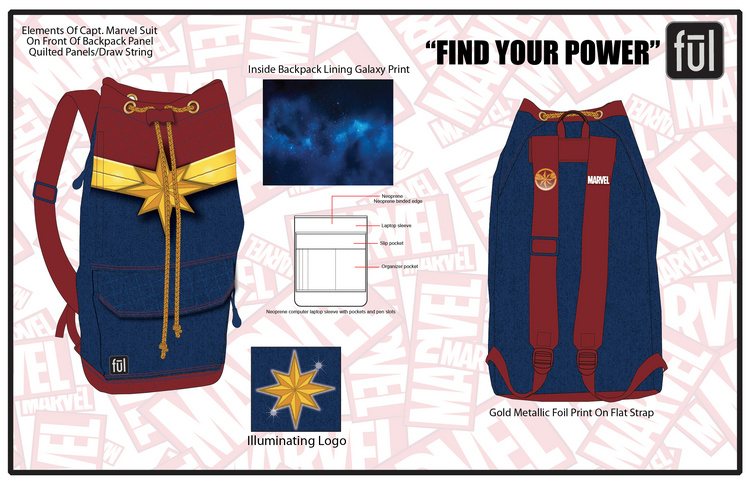 Captain Marvel Backpack