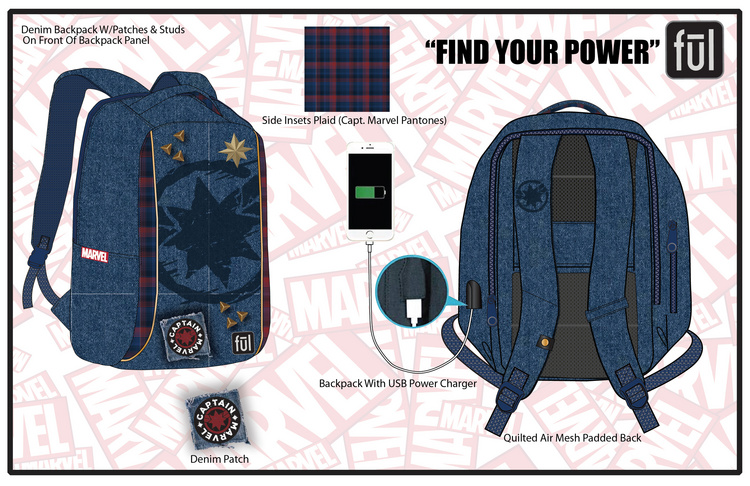 Captain Marvel Backpack