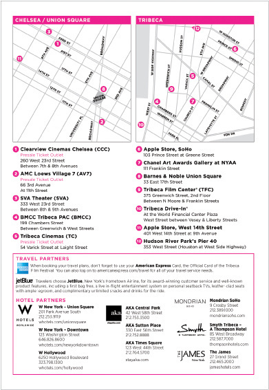 Tribeca Film Festival - Event Map