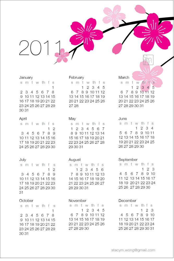 Self-promotion Calendar