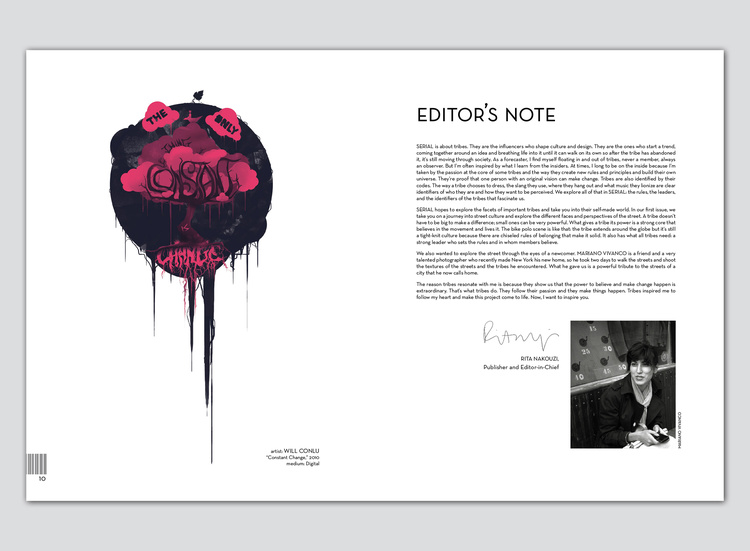 Serial Magazine (concept + art direction + design)